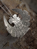 Sterling Silver Thunderbird Pendant Necklace